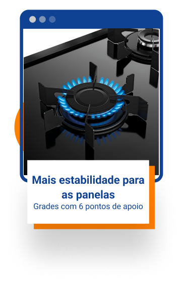 Fogão 5 Bocas Preto com Mesa de Vidro Atlas Mônaco Top Glass Bivolt
 Bivolt
